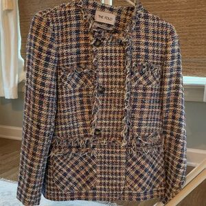 The Fold Women's Multicolor Tweed Blazer